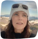 photo de Laurence accompagnatrice en montagne dans le jura